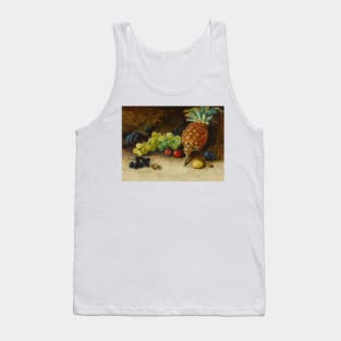 Still Life with a Pineapple, Grapes, Nuts and Plums by John Atkinson Grimshaw Tank Top